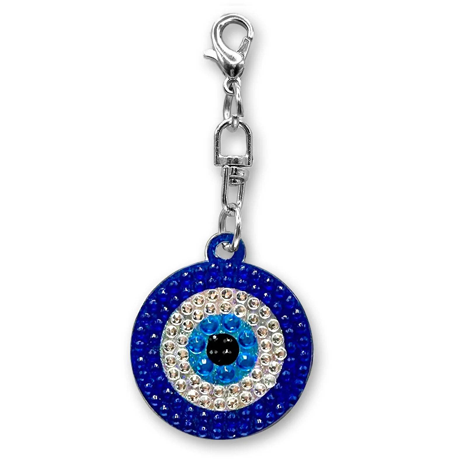StickerBeans Clip on Sparkling Rhinestone Charms – Evil Eye