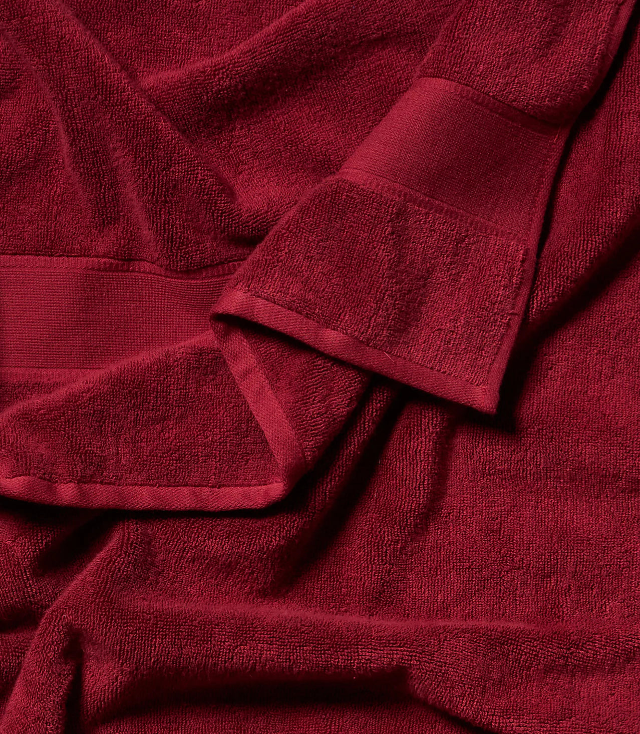 Typical Goods Stretch Face Towel – Cabernet Burgundy – 14" – 3pk