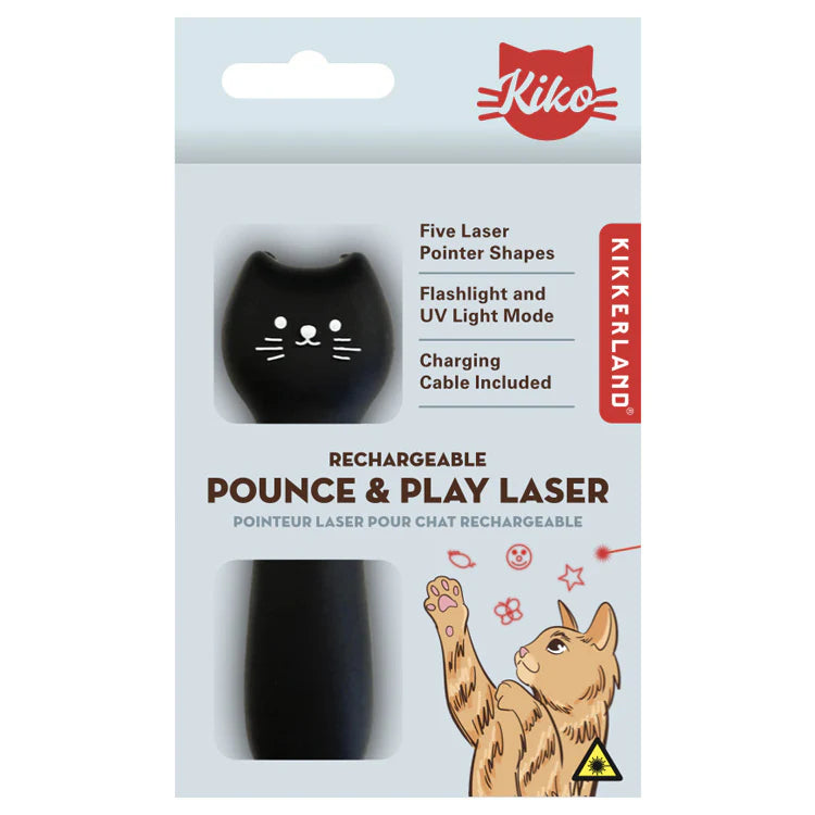 Kiko Rechargeable Pounce & Play Laser Cat Toy