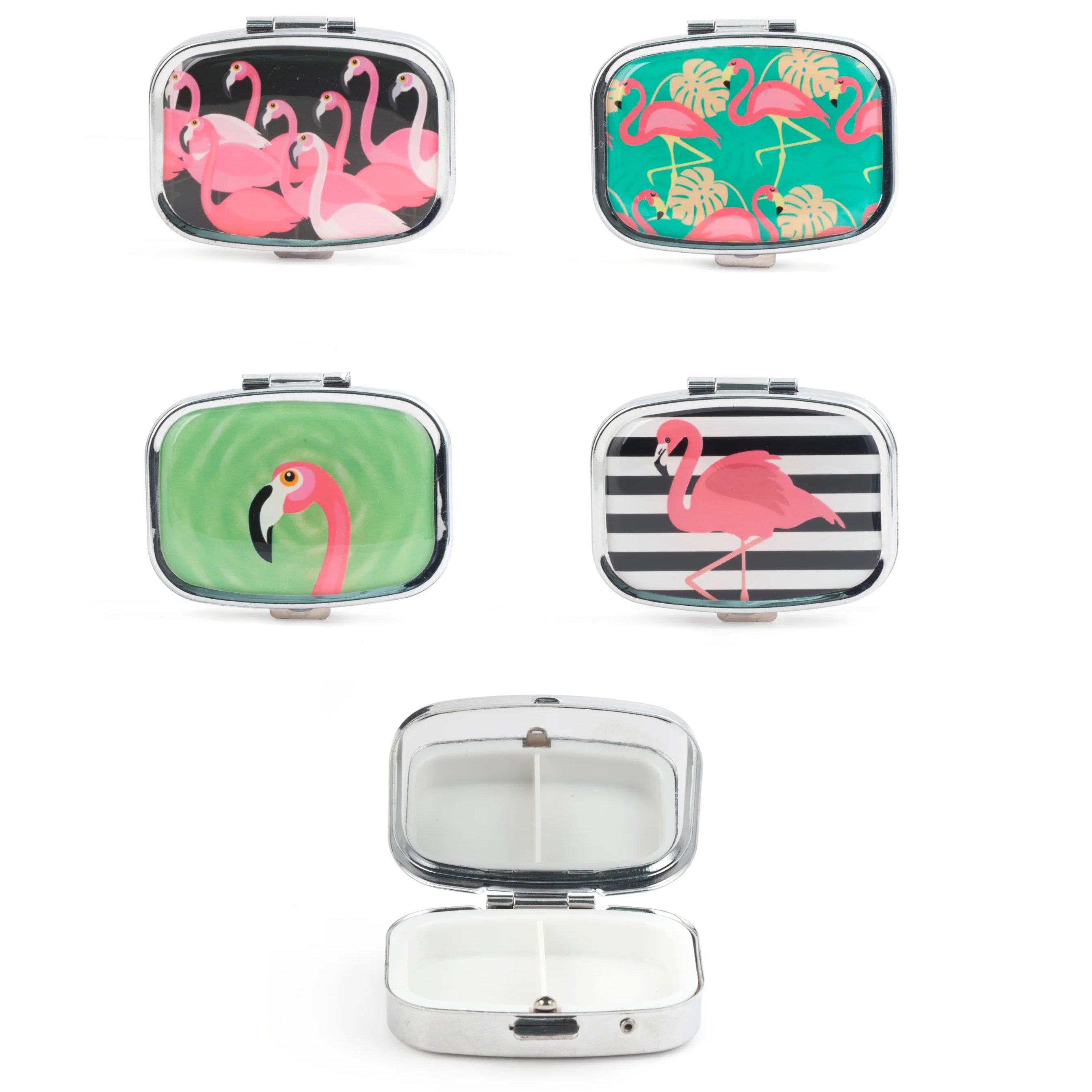 Flamingo Pill Box – Assorted Styles – Each Sold Separately