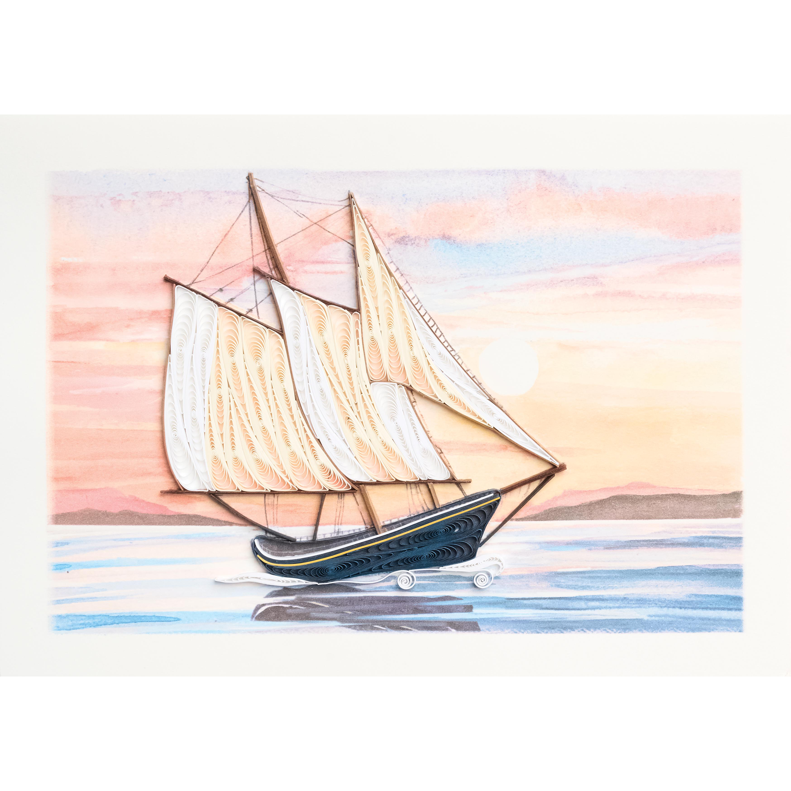 Design Design Handcrafted Birthday Card – Sail Adventure – 1 Card & 1 Envelope