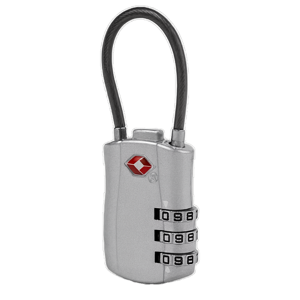 TSA Accepted Combination Luggage Lock – Silver