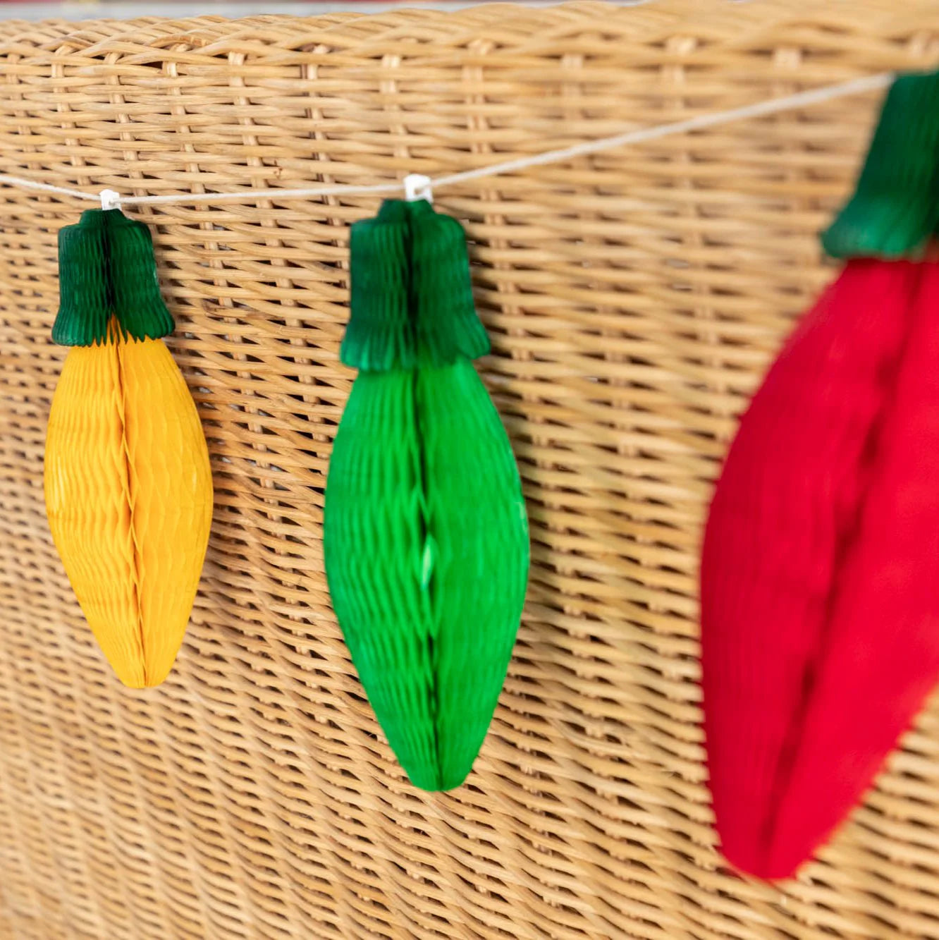 Hester & Cook Honeycomb Christmas Lights – Set of 4