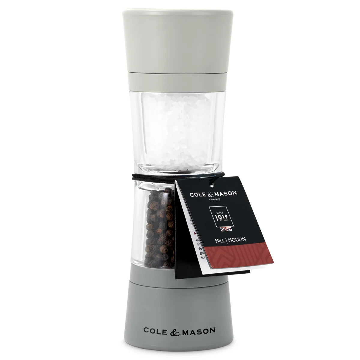 Cole & Mason Lincoln Grey Duo Salt & Pepper Mill – 7.5"– Grey