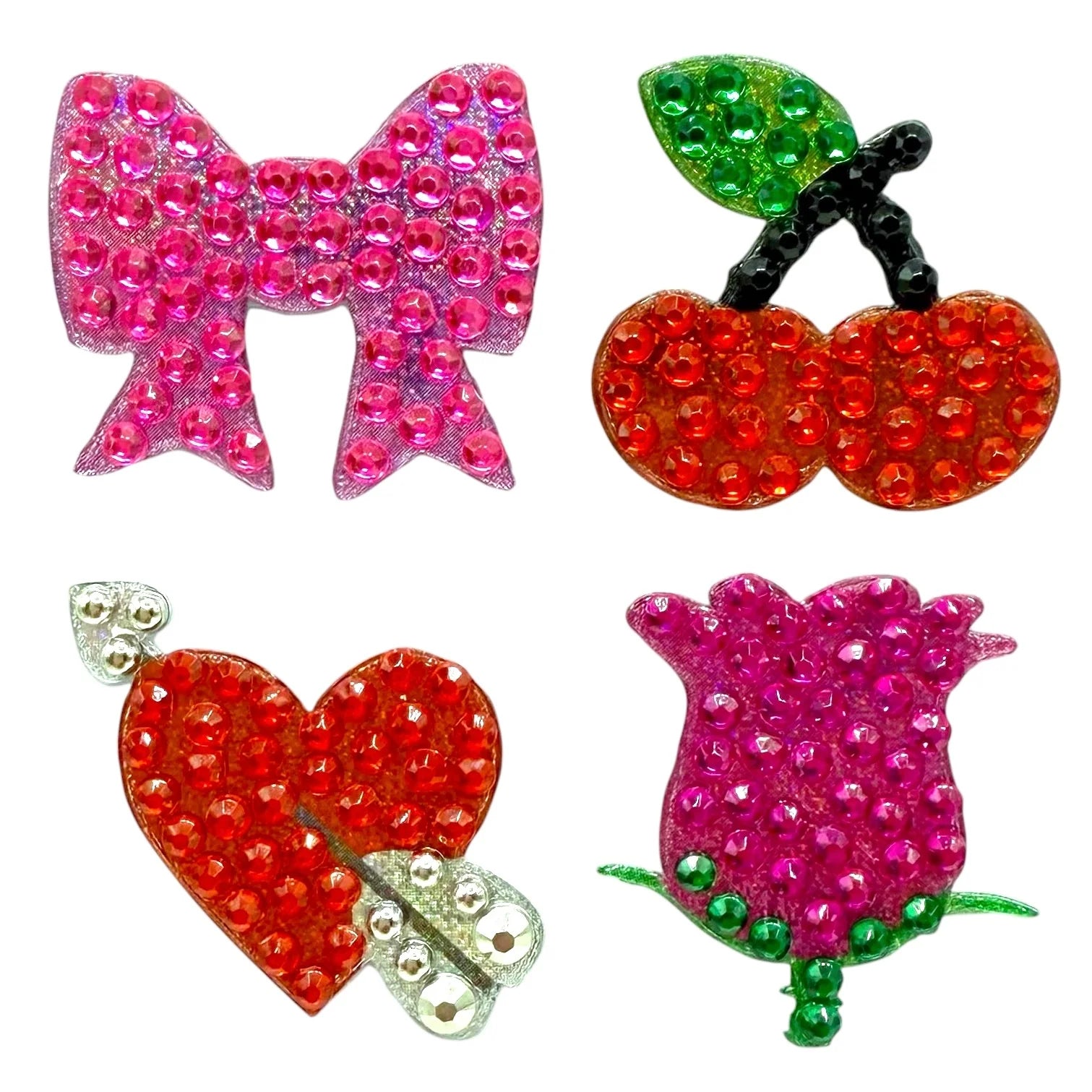 StickerBeans "Rosé Baby Beans" Sparkle Mini Sticker – Set of 4