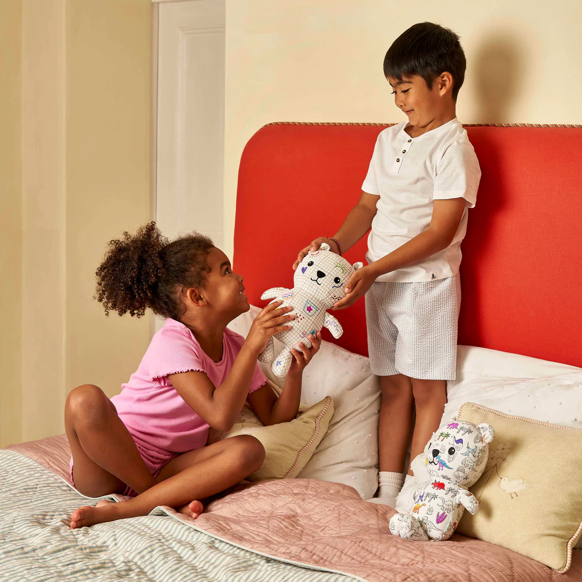Eat Sleep Doodle – Artie Bear Color-in Dinosaur Teddy Bear
