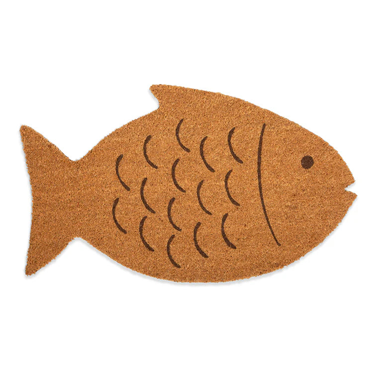 Kikkerland Fish Coir Doormat – 30" x 18"