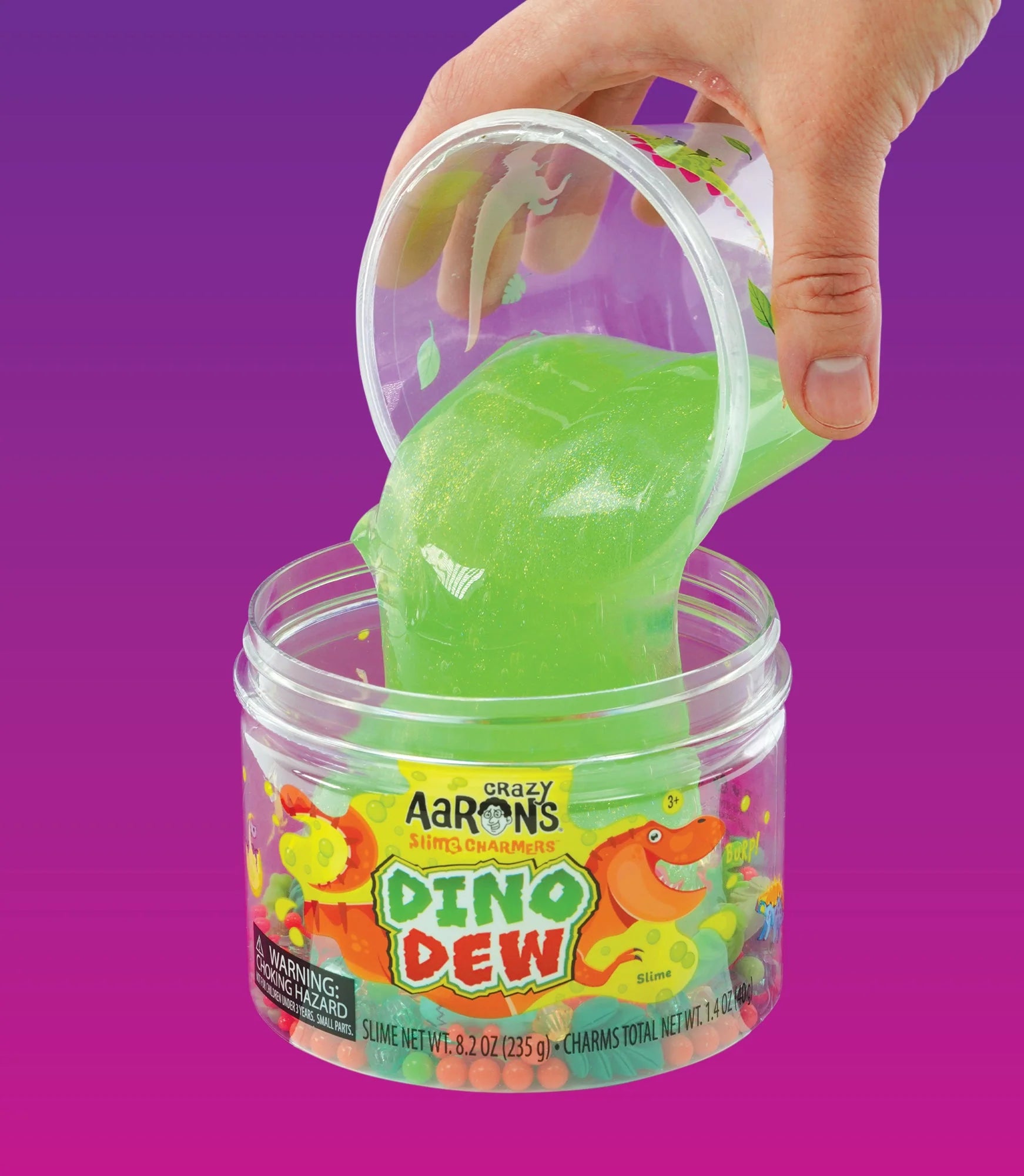 Crazy Aarons Scented Slime Charmers – Dino Dew