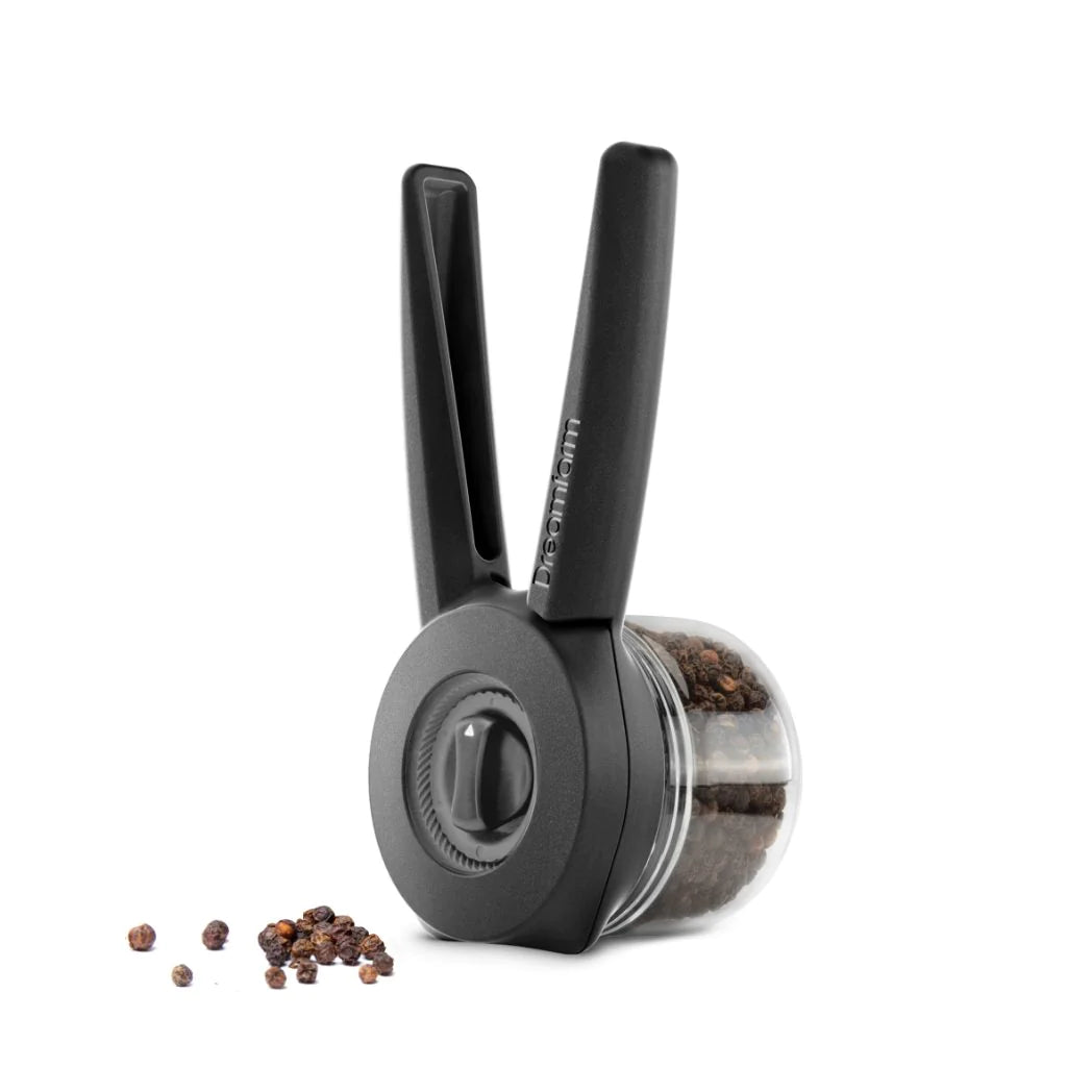 Dreamfarm Ortwo Lite Pepper, Salt & Spice Mill – Black