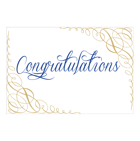 Caspari – Congratulations Graduation Card – 1 Card & 1 Envelope