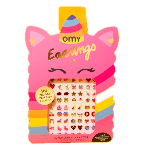 OMY Kids Sticky Earrings – Unicorn