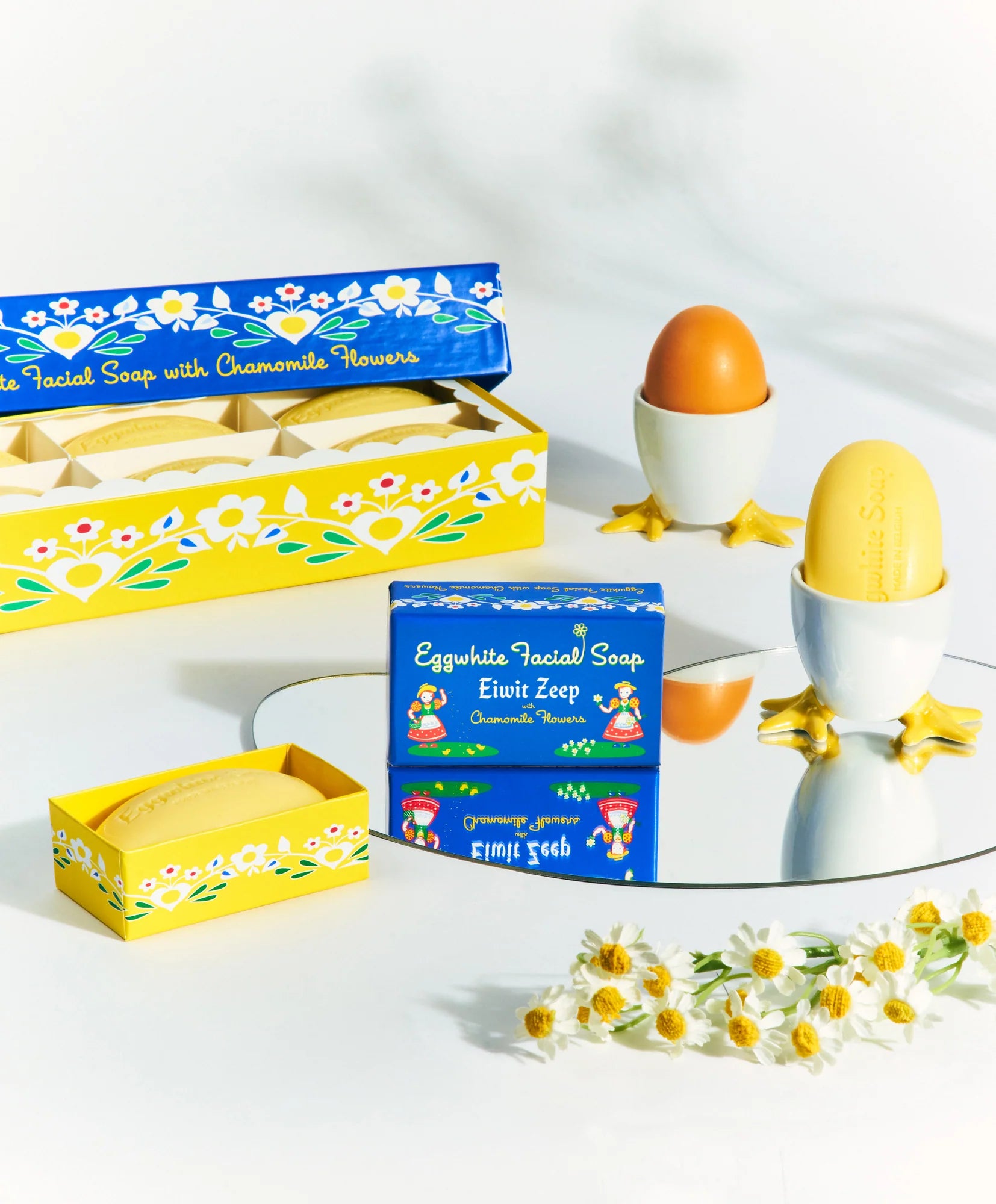 Egg Shape Facial Bar Soap – Egg-White & Chamomile
