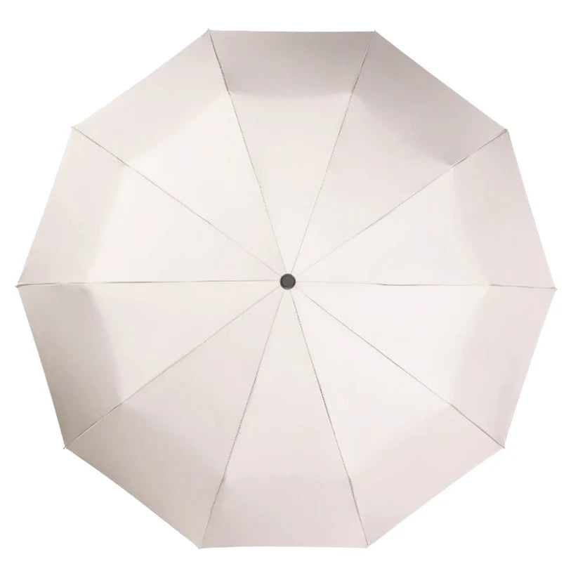 URBN ELEMNTS – Everyday Umbrella with Never-Forget Carabiner Handle – Cream