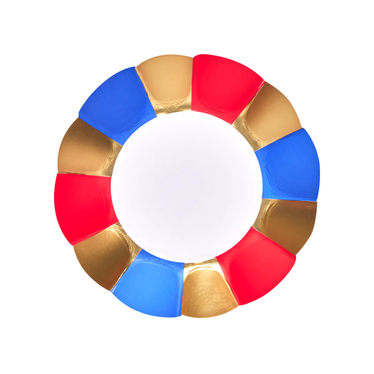 Sophistiplate Wavy Paper Appetizer & Dessert Bowls – 8pk – Modern Patriotic