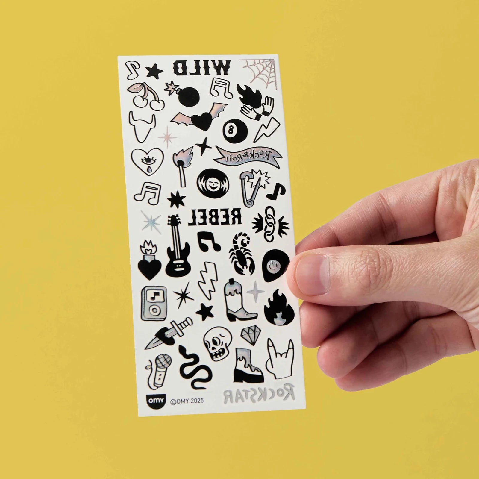 OMY Flash Mini Temporary Tattoos - Wild Rebel