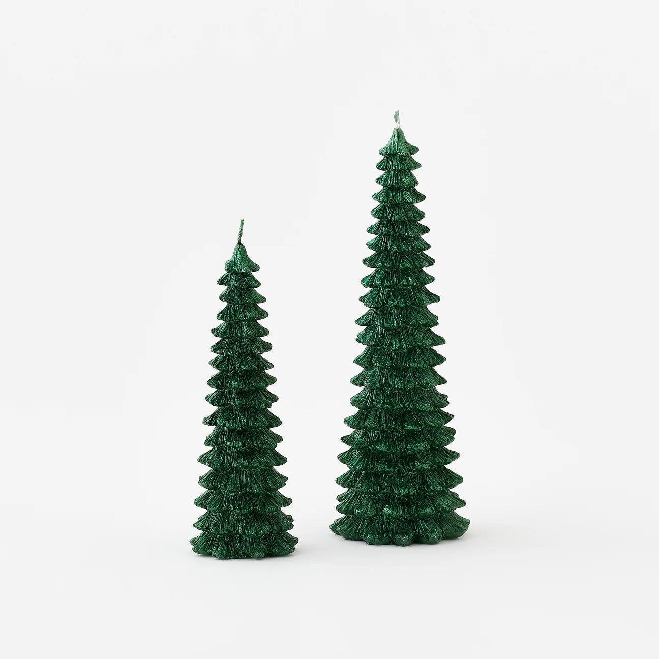 Glistening Green Tree Candle - Large - 11"