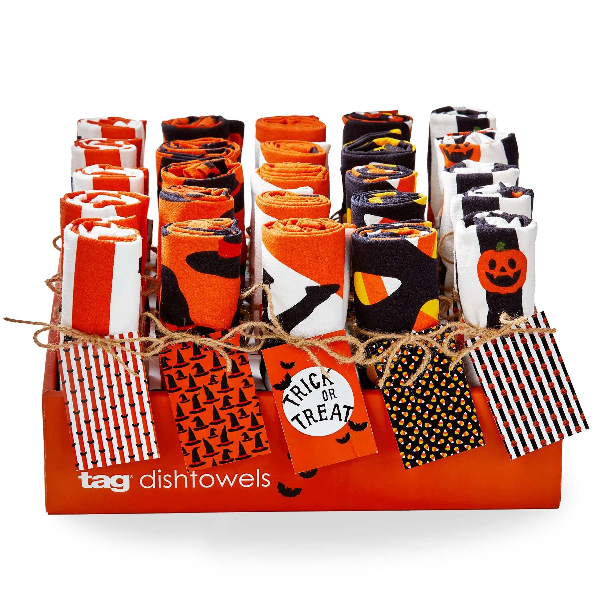 Tag Happy Halloween Dishtowel -26" x 18" – Assorted Styles Each Sold Separately