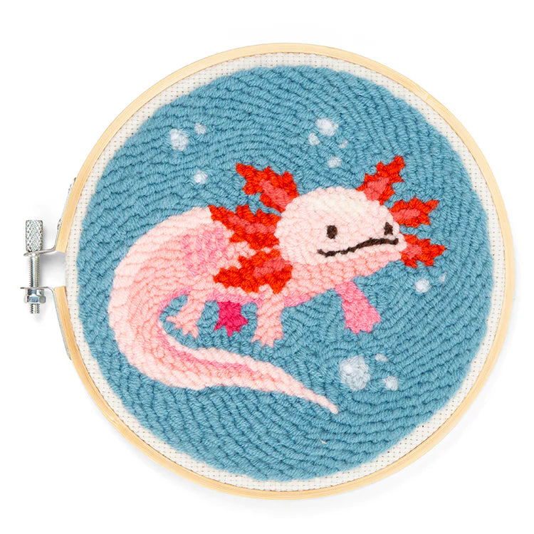 Kikkerland Punch Needle Kit – Axolotl