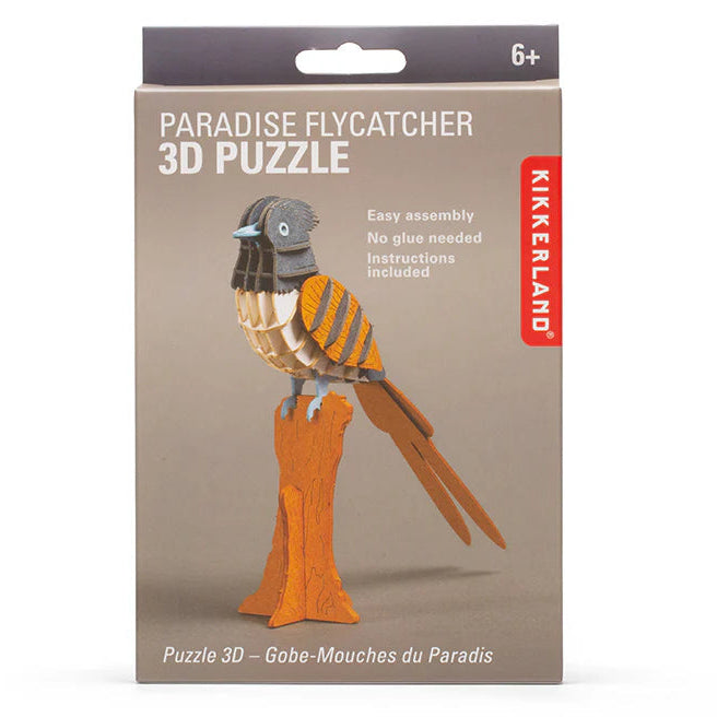 Kikkerland 3D Puzzle – Paradise Flycatcher – S. Feldman Housewares