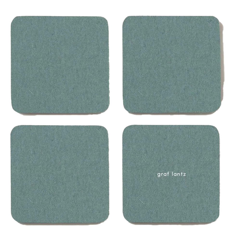 Graf Lantz Bierfilzl Square Felt Coaster – Spruce – 4pk
