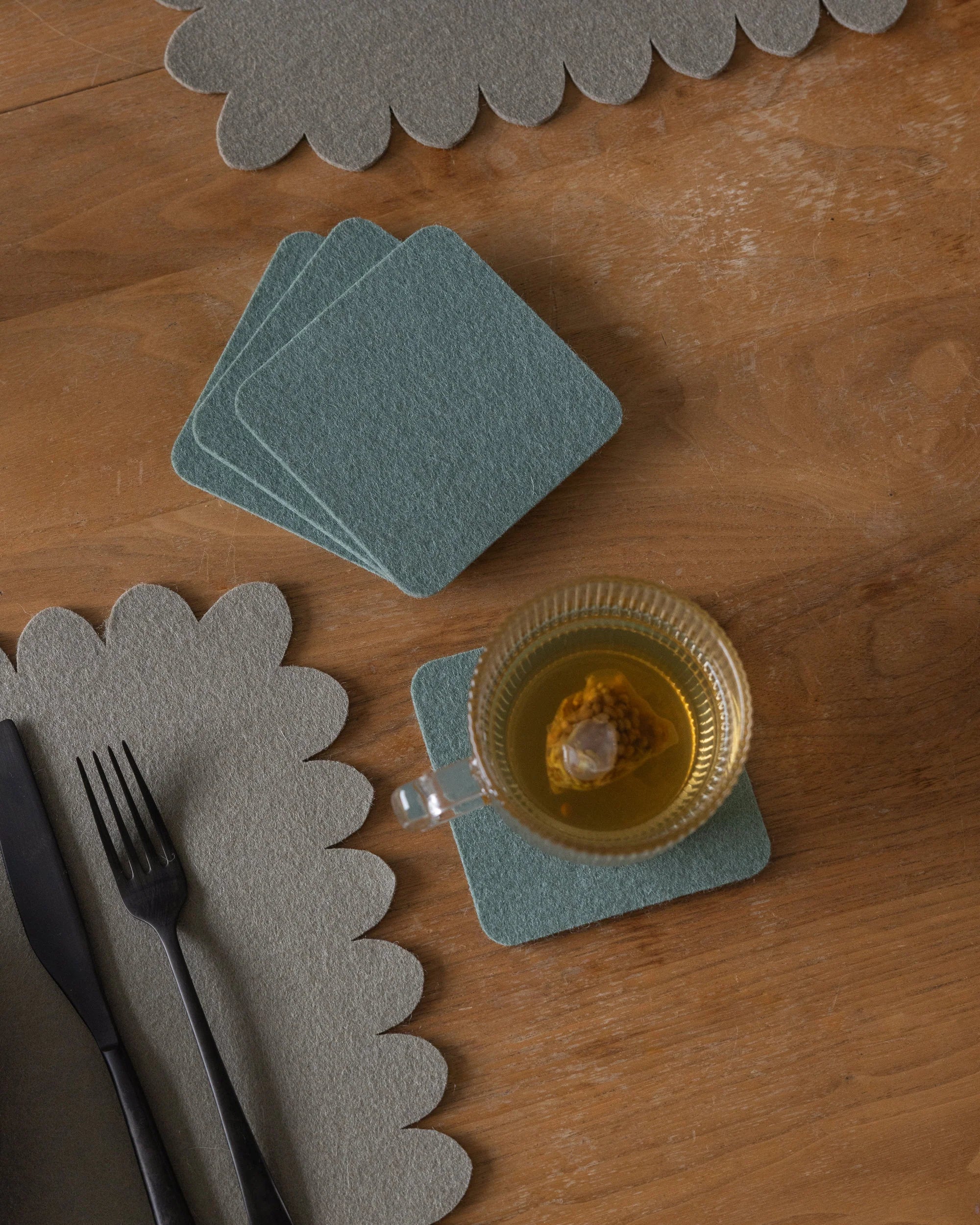 Graf Lantz Bierfilzl Square Felt Coaster – Spruce – 4pk