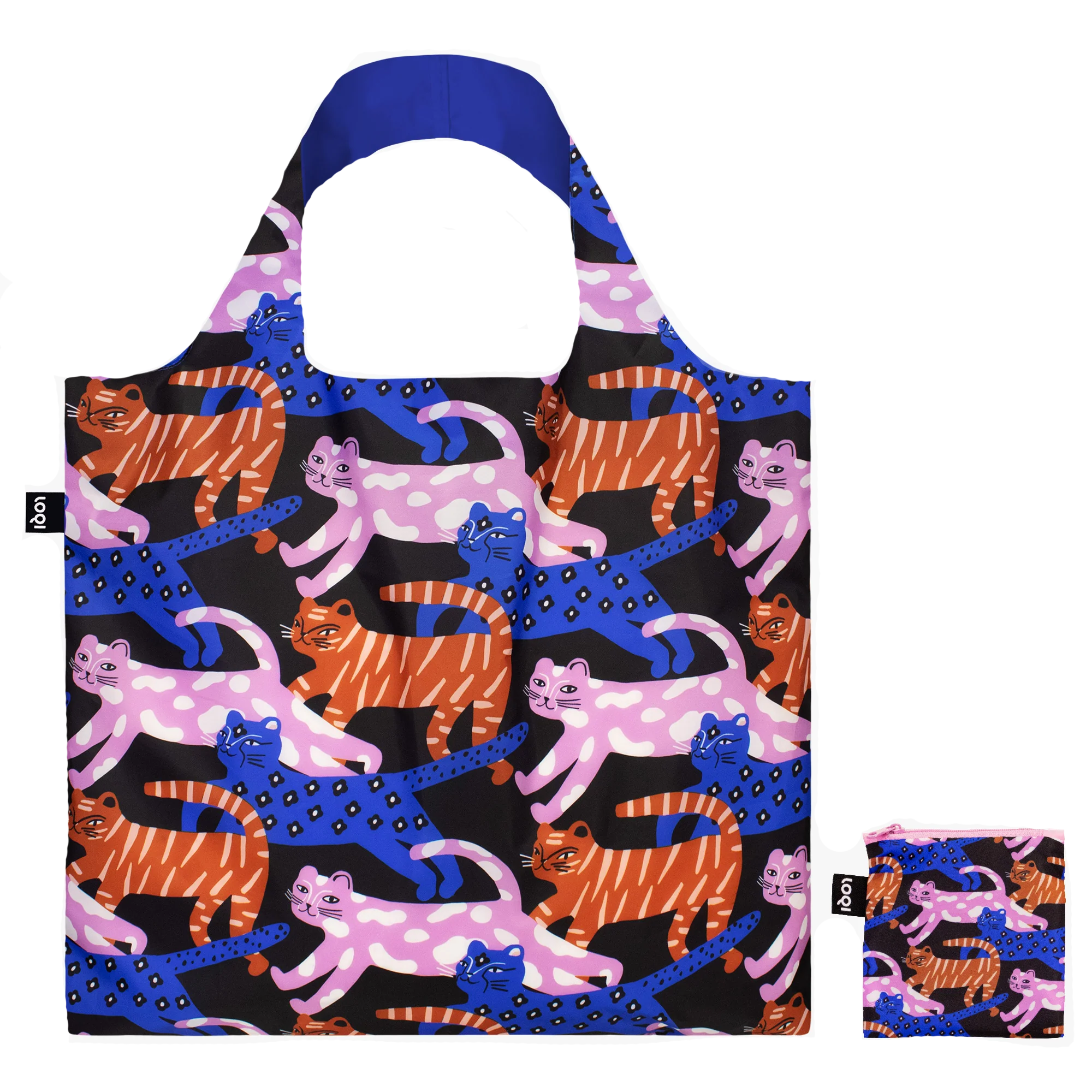 LOQI Reusable Tote Bag – Glitter Power Cats