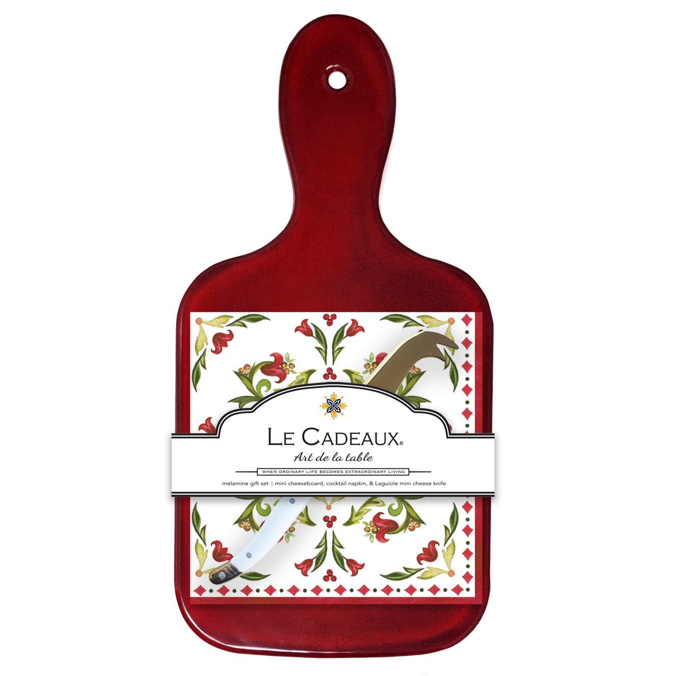 Le Cadeaux Cheese Board Gift Set – Garnet
