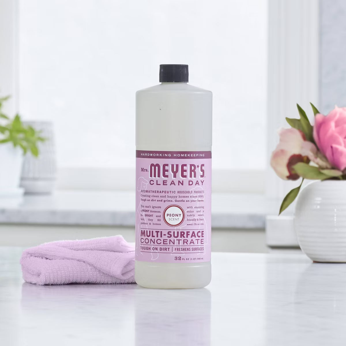 Mrs. Meyer's Peony Multi-Surface Everyday Cleaner Concentrate – 32oz