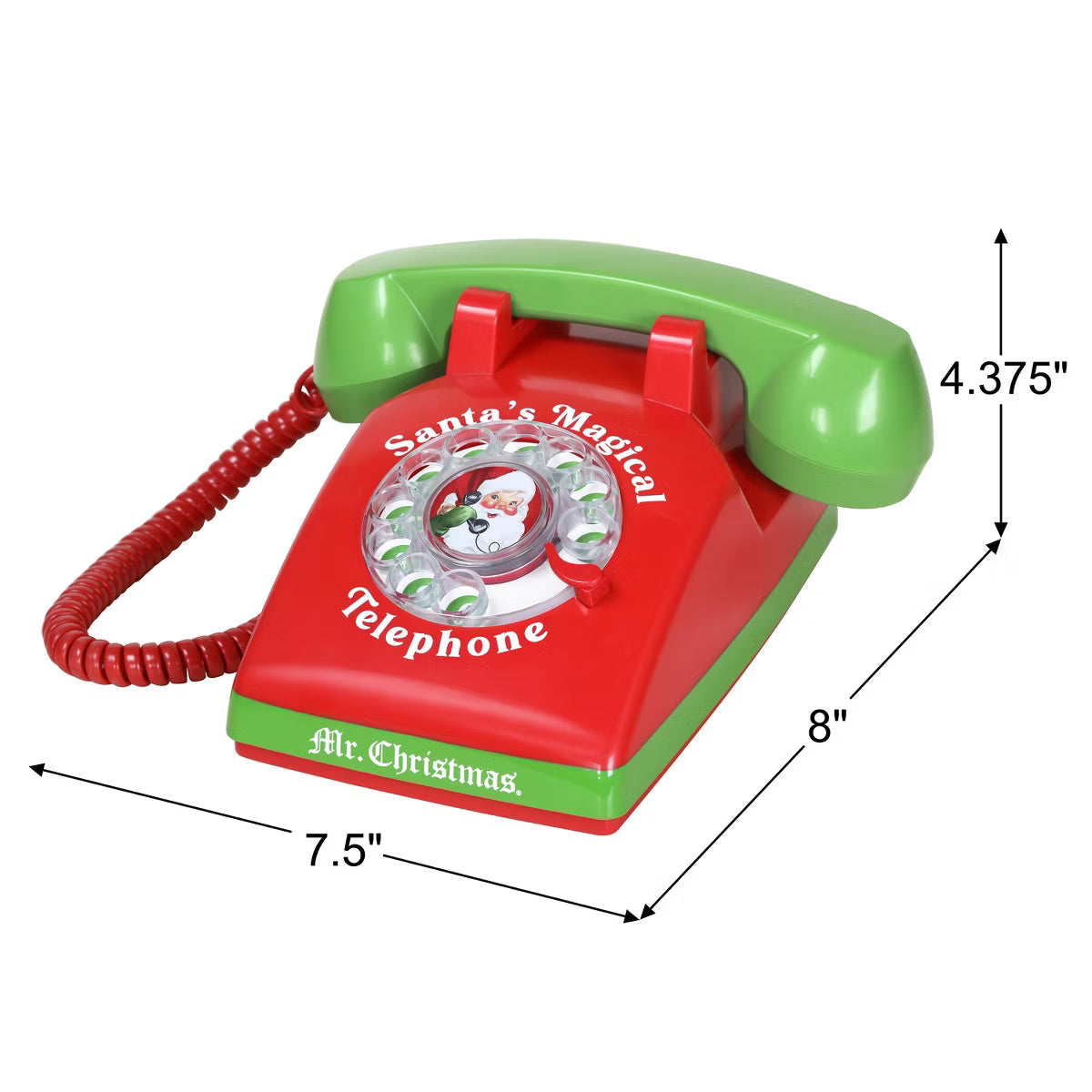 Mr. Christmas Santa's Magical Telephone – Interactive Toy – 8"