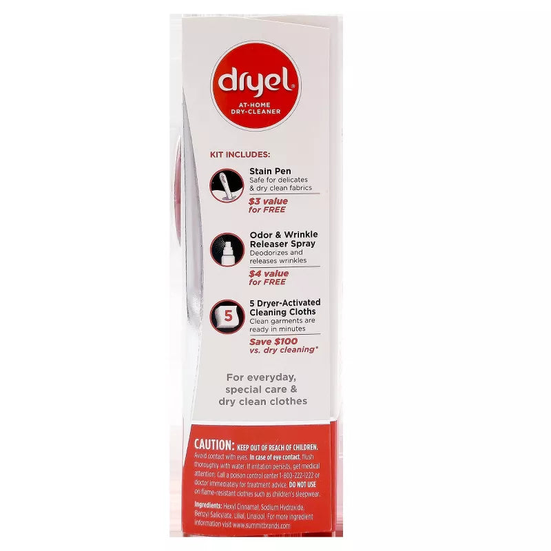 Dryel At-Home Dry Cleaner Kit - 5 Loads