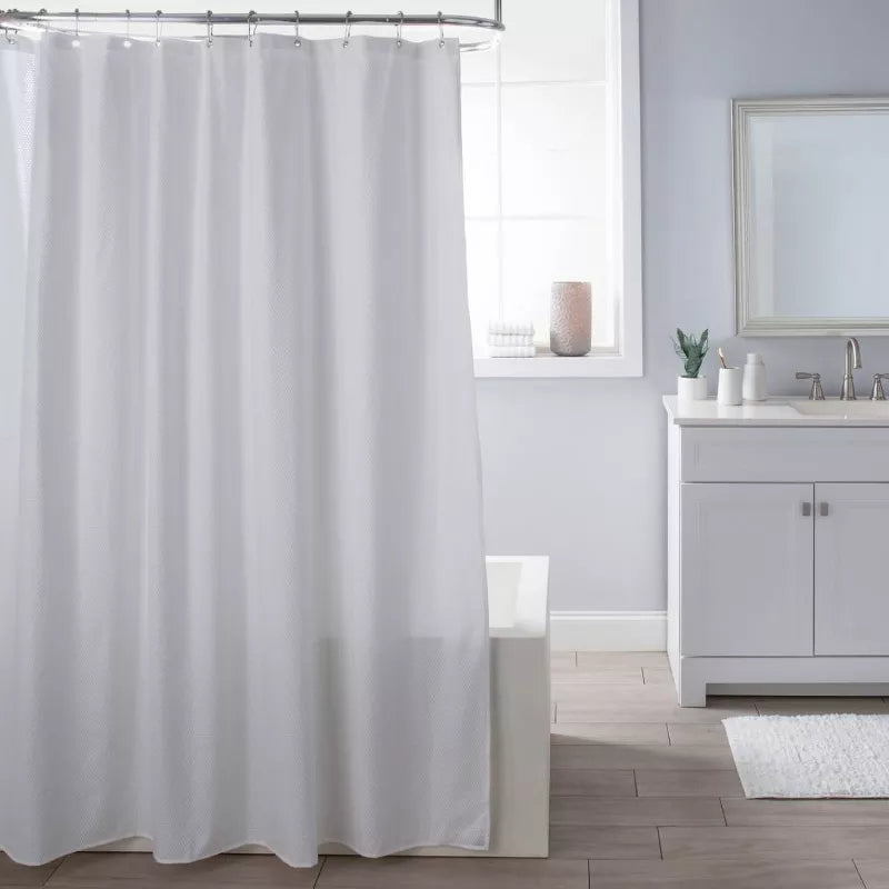 Delano Polyester Shower Liner – White – 70" x 72"