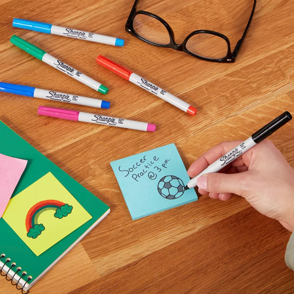 Sharpie Black Ultra Fine Tip Permanent Markers – Black – 2 Pack