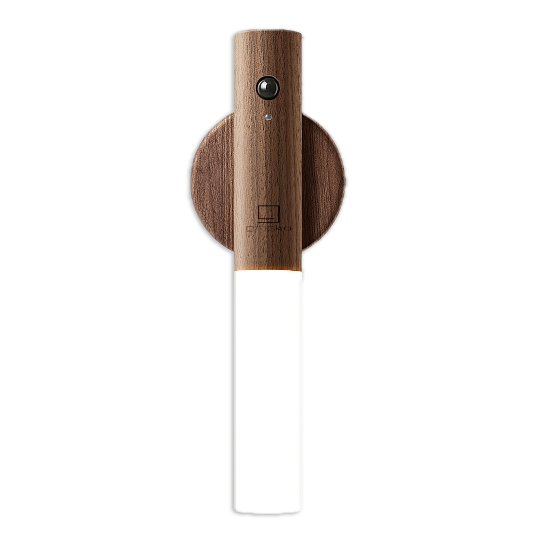 Gingko Smart Baton Light – Natural Walnut Wood – 7"