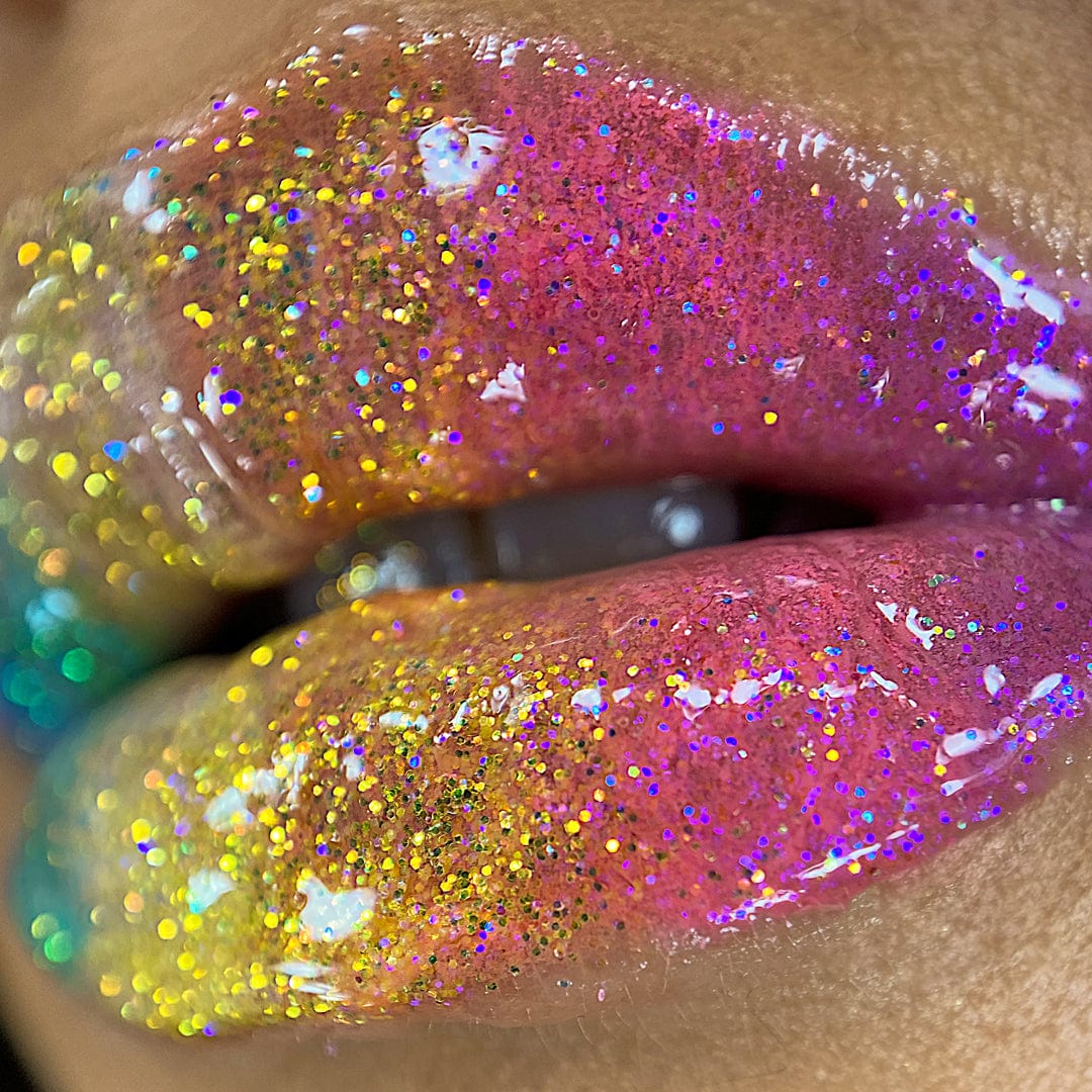 Unicorn Snot Glitter Lip Gloss – Flamingo