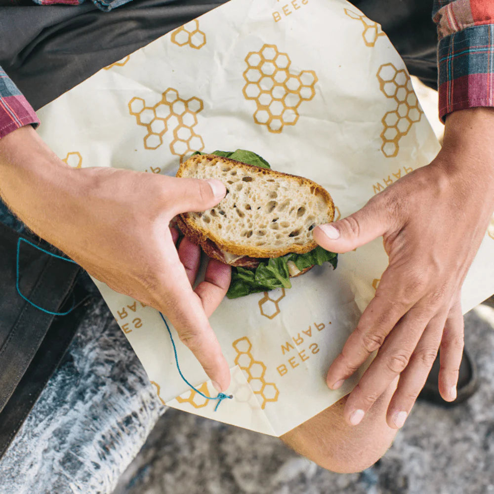Bees Wrap Eco Friendly Food Storage Sandwich Wrap – Honeycomb