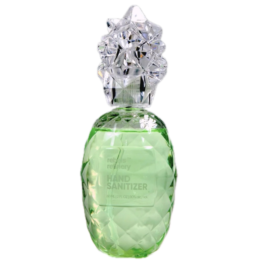 Pineapple Shaped Refillable Hand Sanitizer With Essential Oil – Lemongrass – 2oz