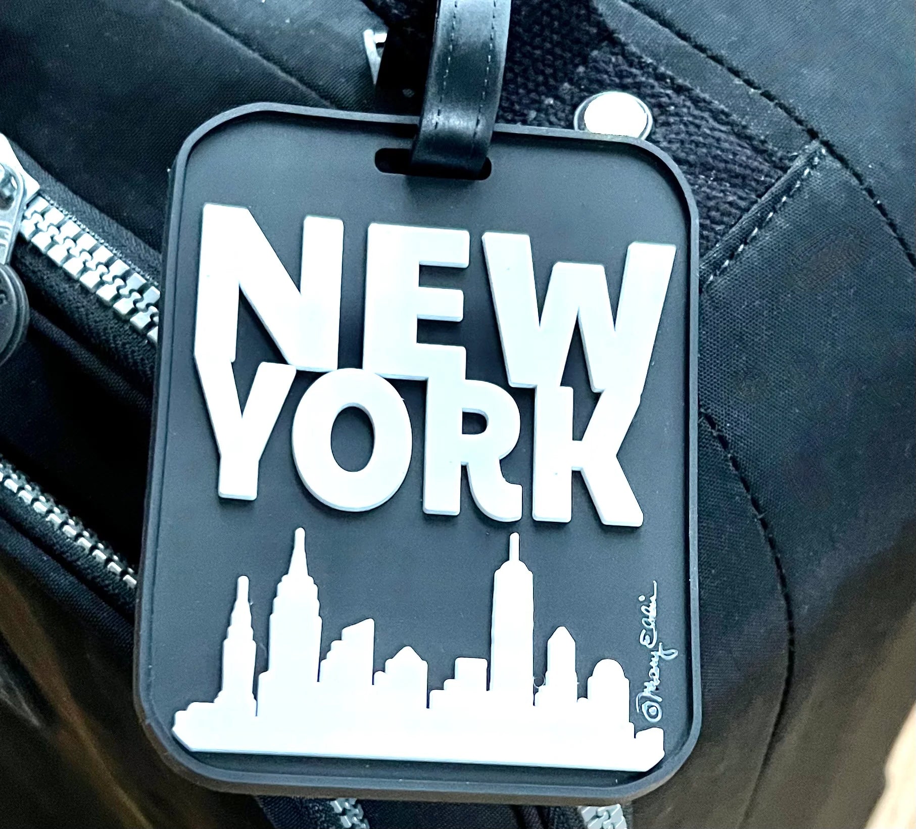 New York Graphic Skyline 3D Luggage Tag