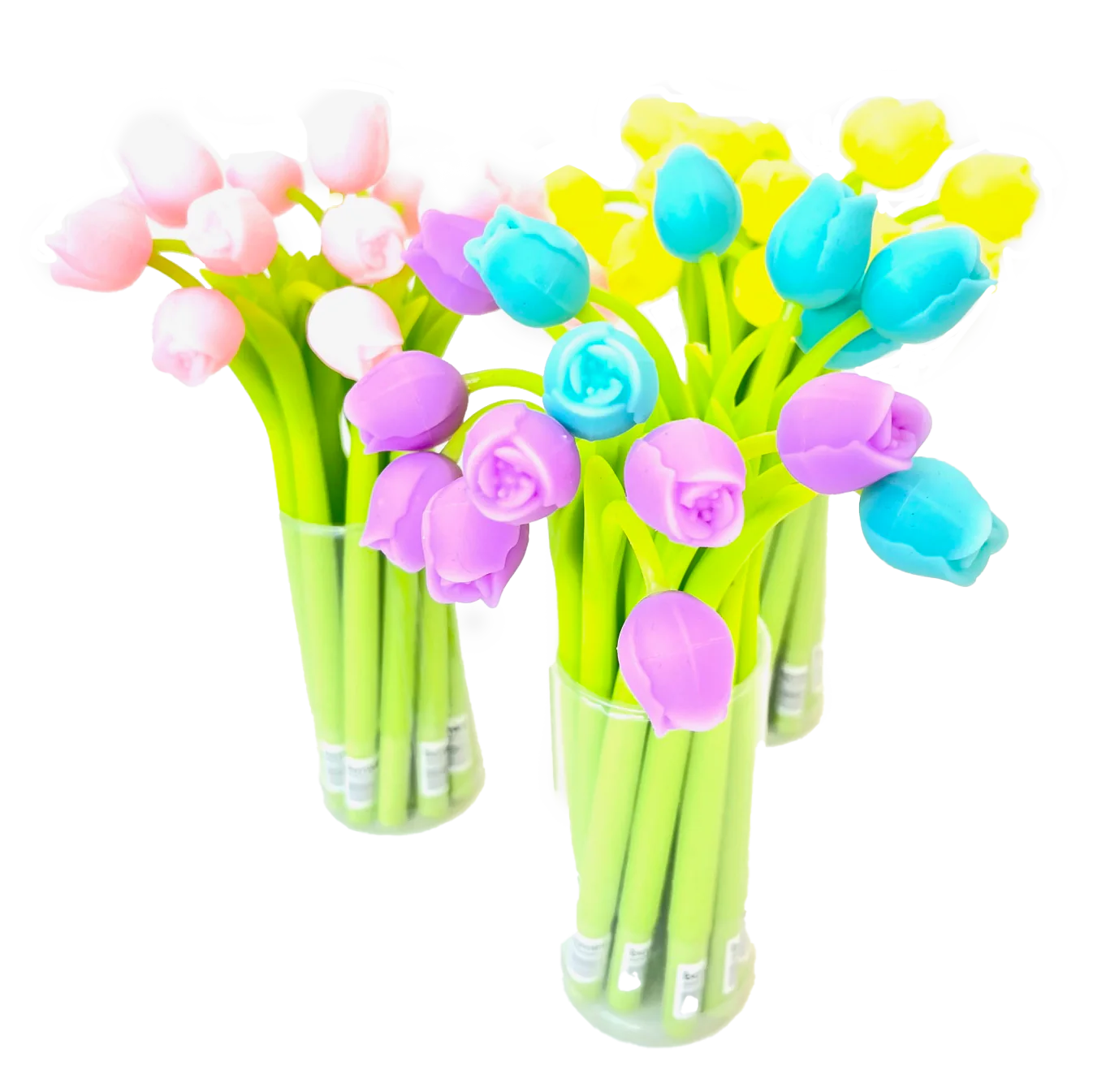 Tulip Flower Wiggle Gel Pen – Assorted Colors – Each Pen Sold Separately