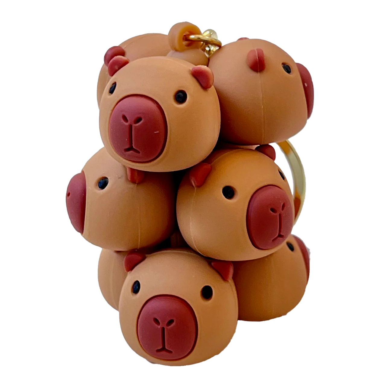 Silly Animals Capybara Family Key Charm