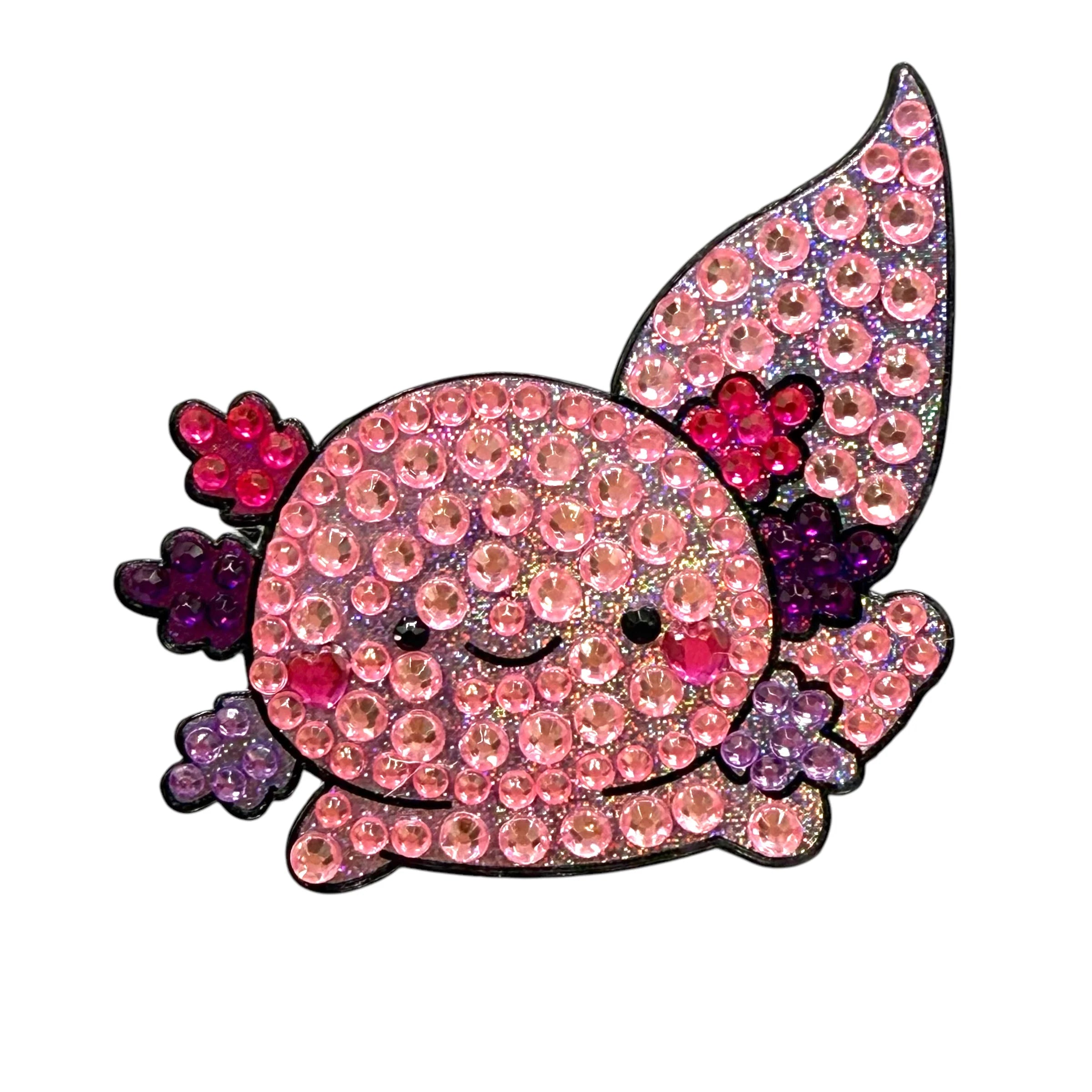 StickerBeans "Squad" Axolotl Violet Limited Edition Sparkle Sticker – 2"