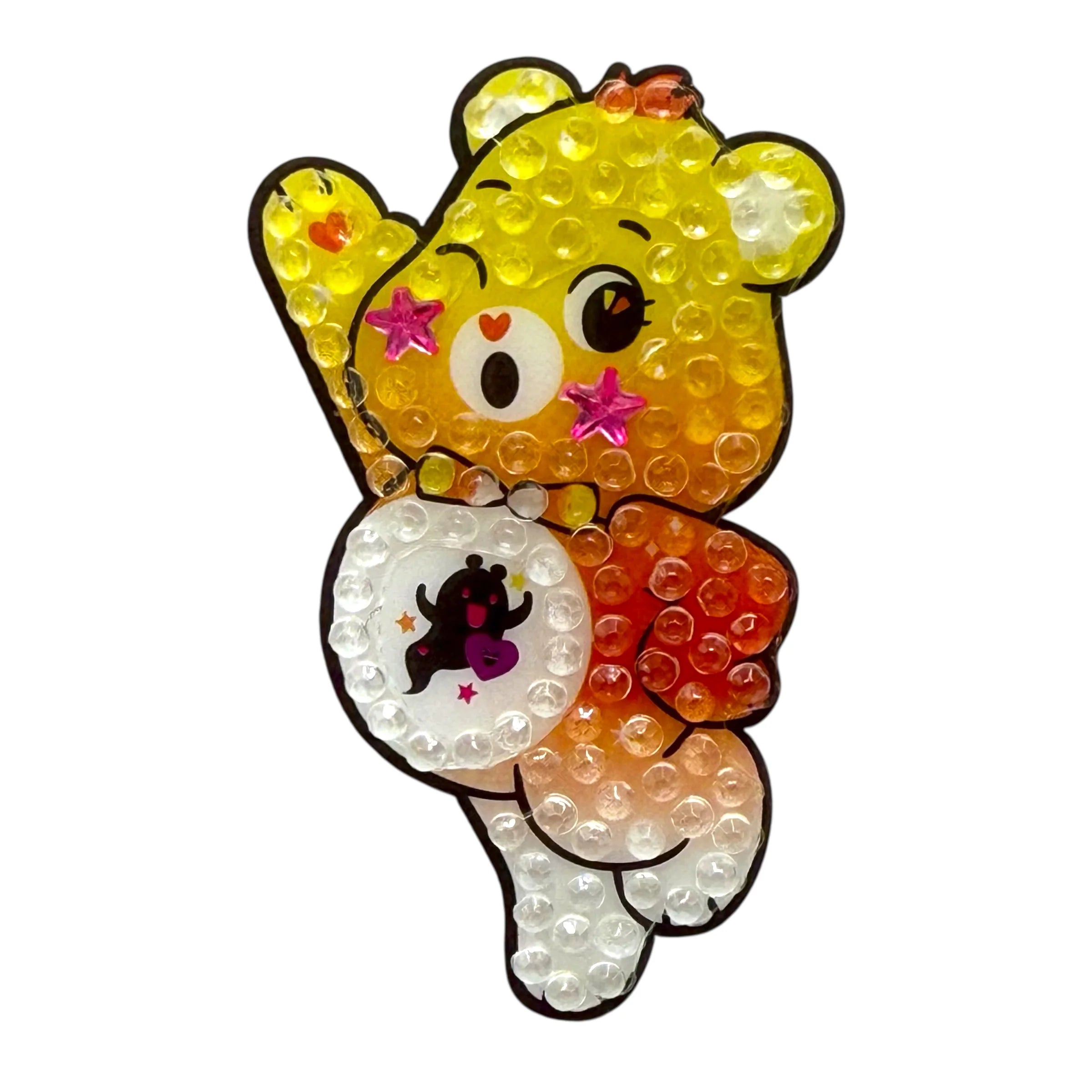 StickerBeans "Ghosty Bear" Care Bears Sparkle Sticker – 2"