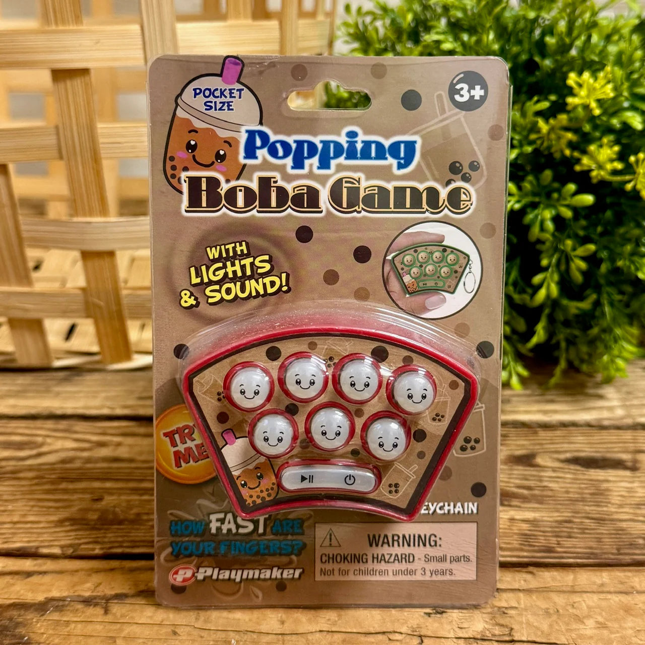 Popping Boba Game Light Up Pocket Size Electronic Game – Assorted – Each Sold Separately