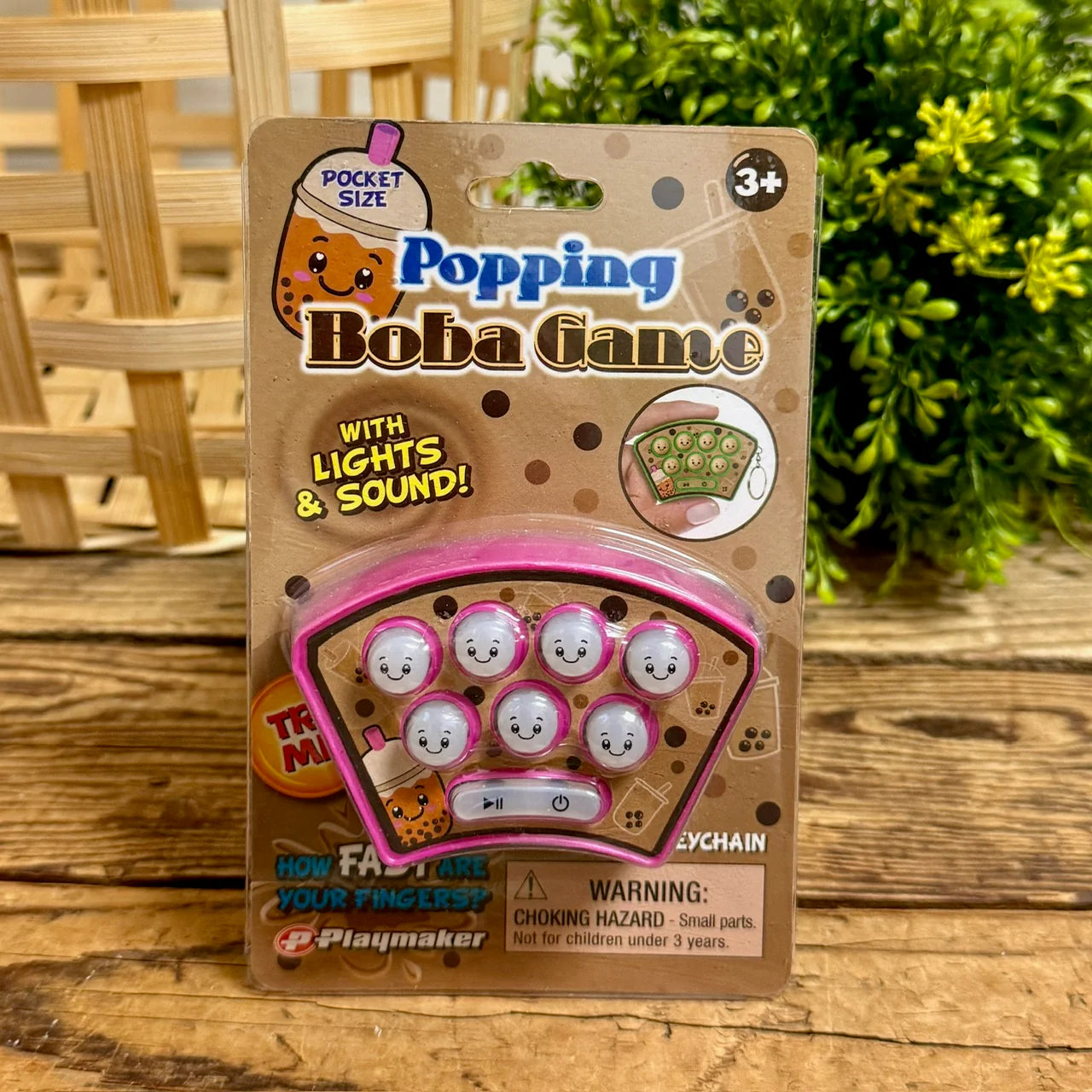 Popping Boba Game Light Up Pocket Size Electronic Game – Assorted – Each Sold Separately