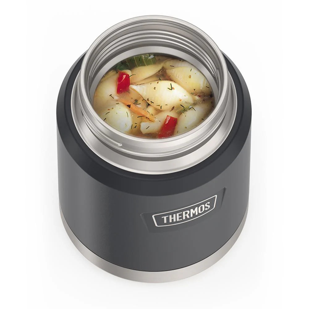 Thermos Insulated Stainless Steel Food Jar & Spoon – Granite – 16 oz.