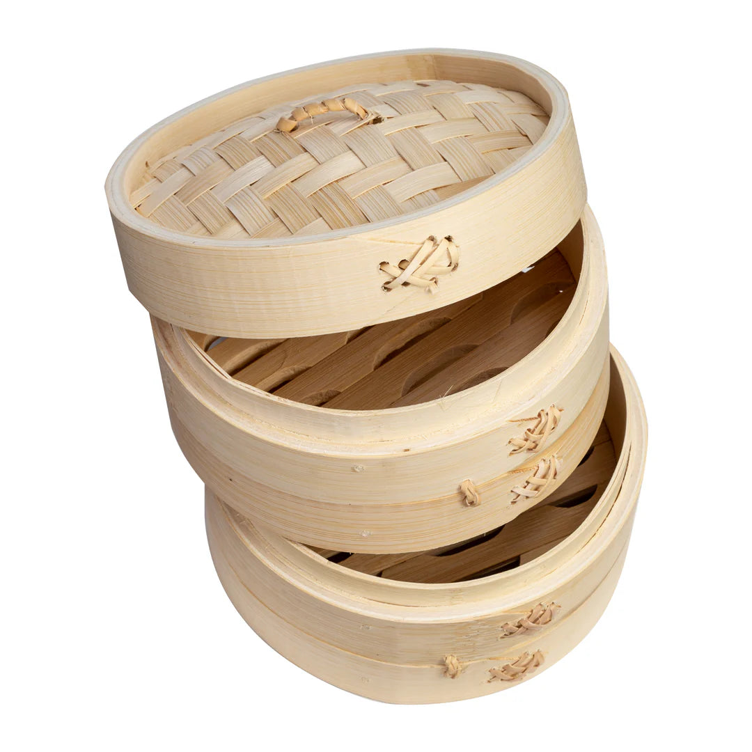 Joyce Chen 2 Tier Bamboo Steamer Baskets – 6in
