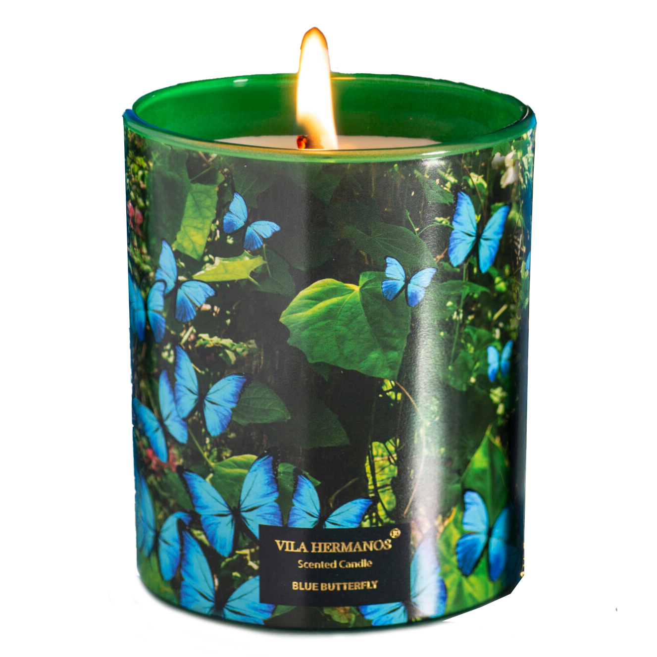 Vila Hermanos Blue Butterfly 3 Wick Scented Candle – 21oz.