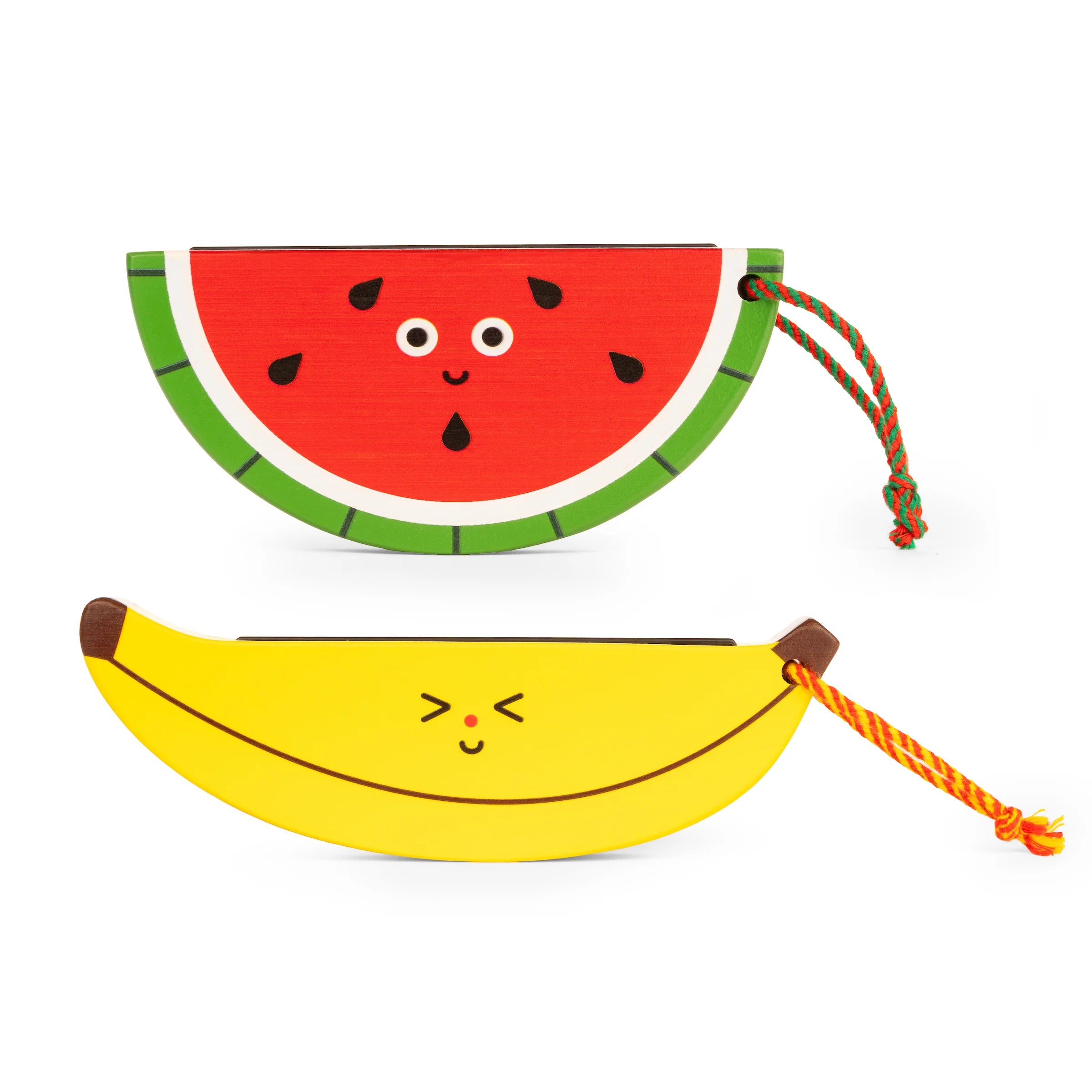 Kikkerland Kidoki Wooden Fruit Harmonica – Assorted – Each Item Sold Separately
