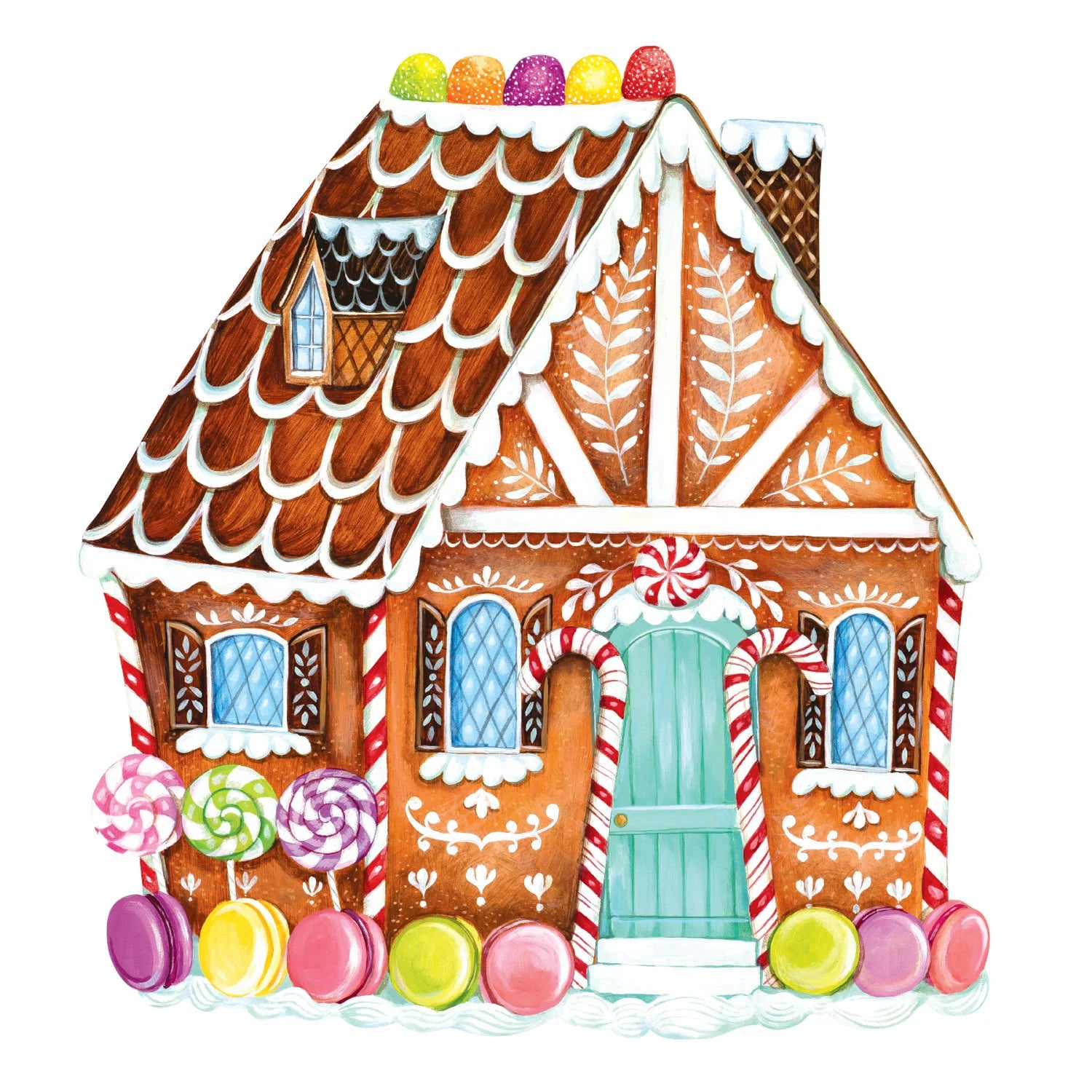 Hester & Cook Die-cut Placemats – Gingerbread – 12 Pack