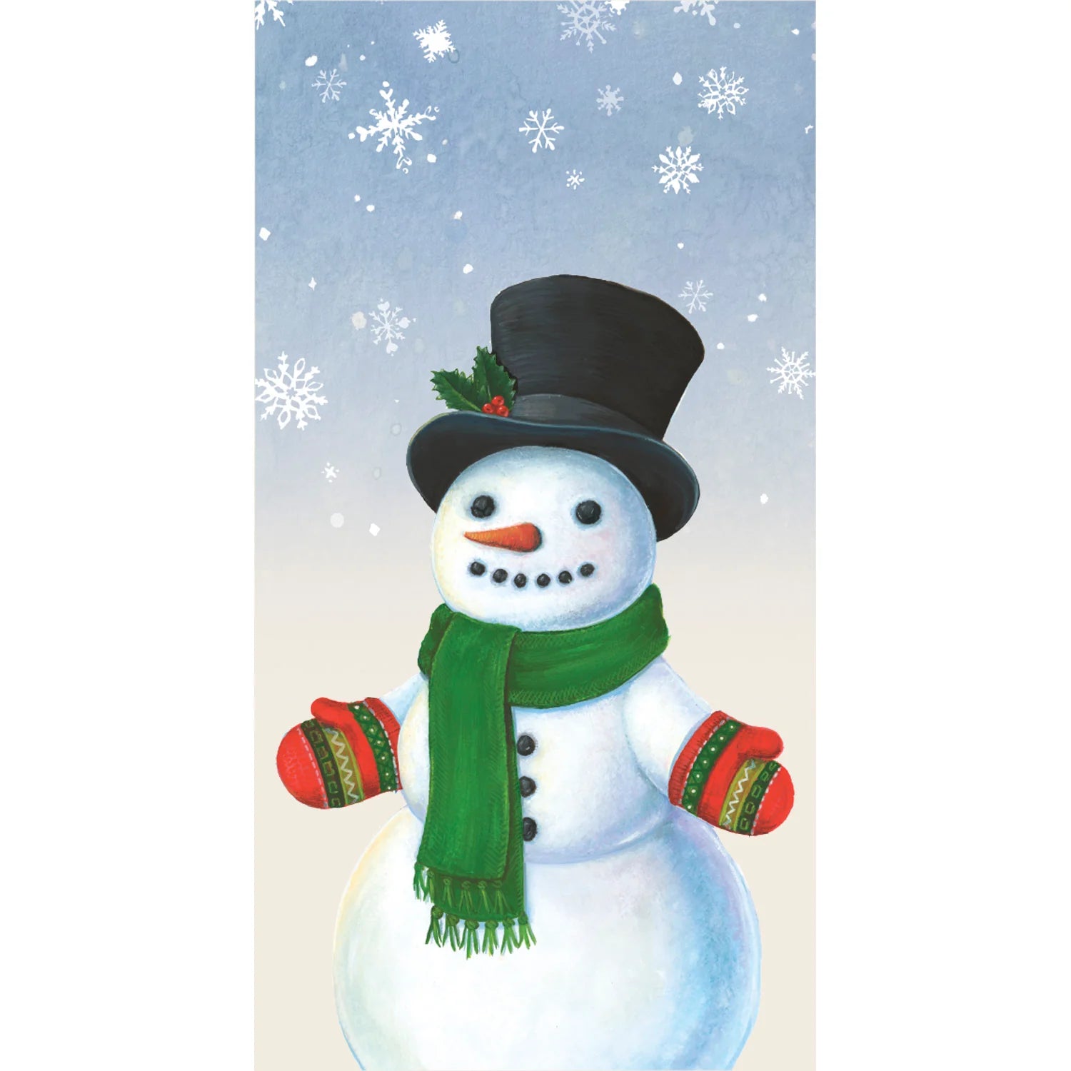 Hester & Cook Guest Towel – Snowman – 16pk