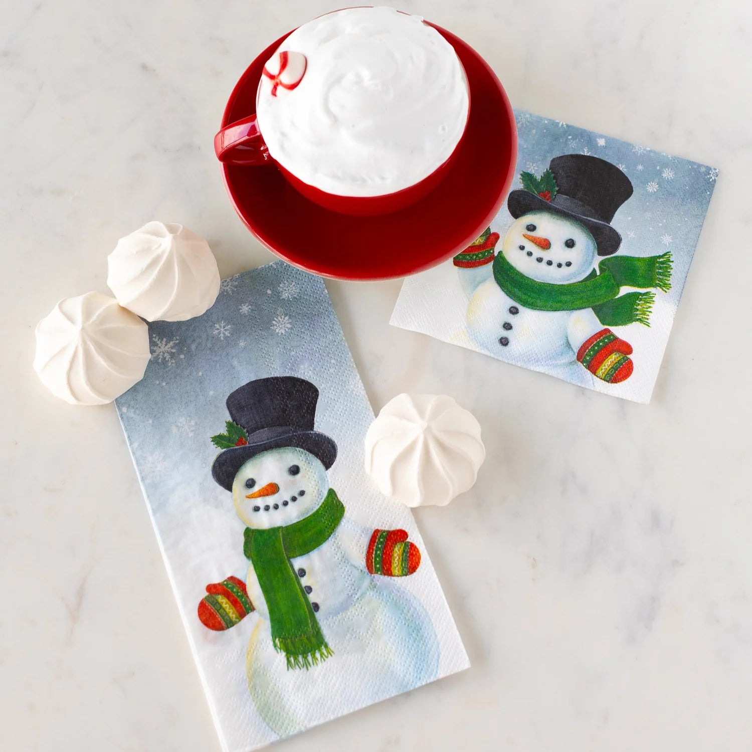 Hester & Cook Guest Towel – Snowman – 16pk